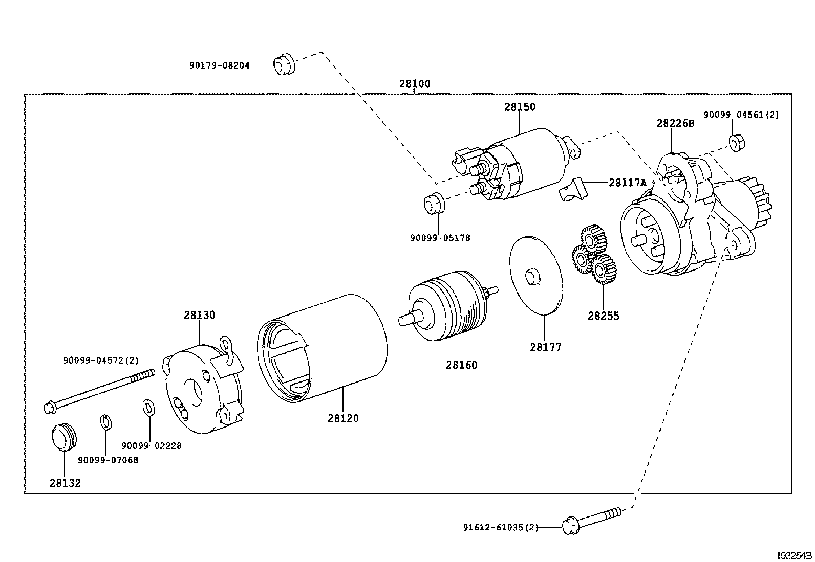 Стартер в сборе для Тойота Хайлендер 2010-2013