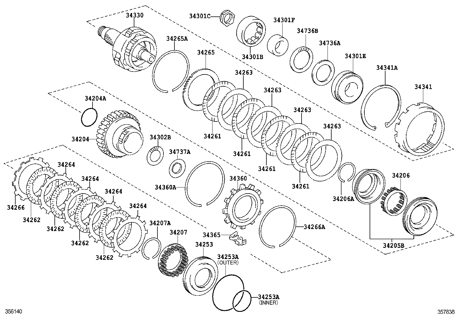 Вал АКПП для Тойота Хайлендер 2010-2013