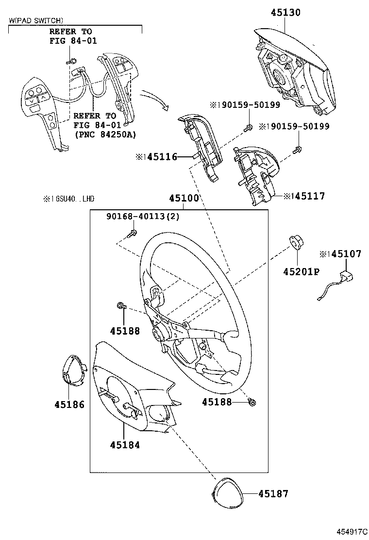 Руль для Тойота Хайлендер 2010-2013