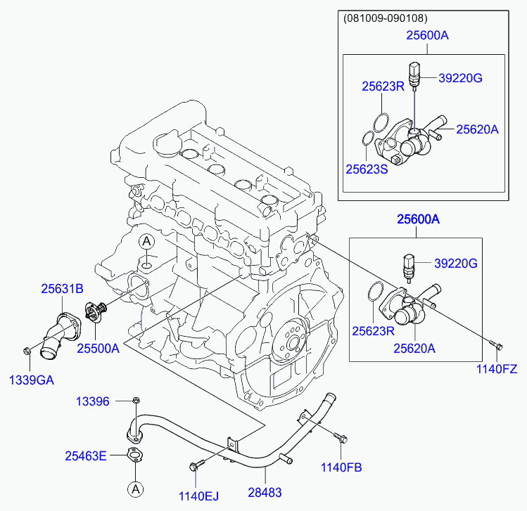 Термостат для Хендай i20 2008-2012