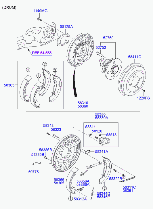 Ступица задняя для Хендай i20 2008-2012