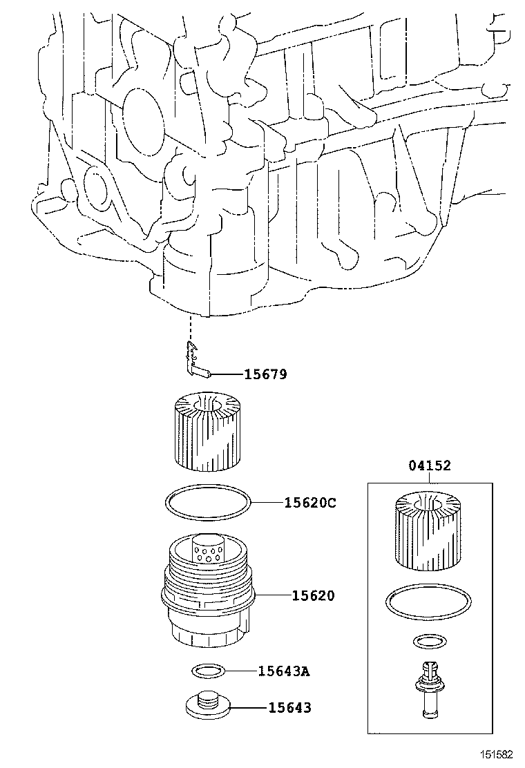 Корпус масляного фильтра для Тойота Венза 2008-2012