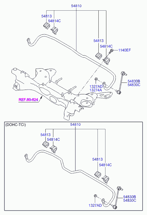 Стабилизатор передний для Хендай i20 2008-2012