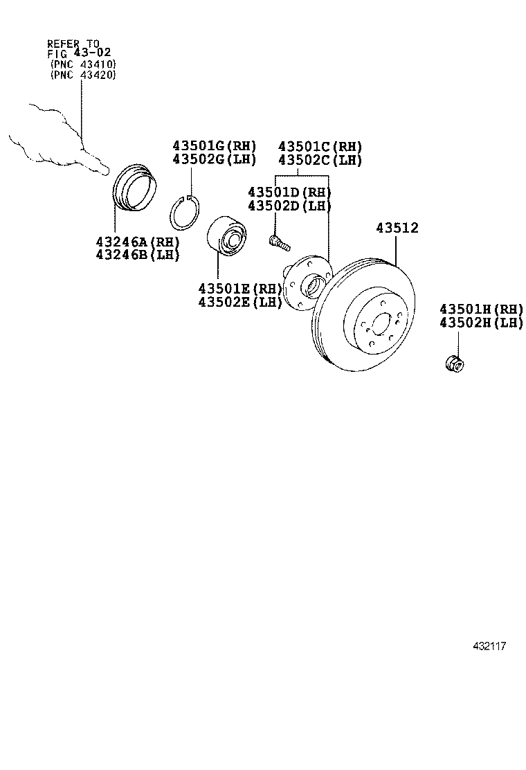 Ступица передняя левая для Тойота Венза 2008-2012