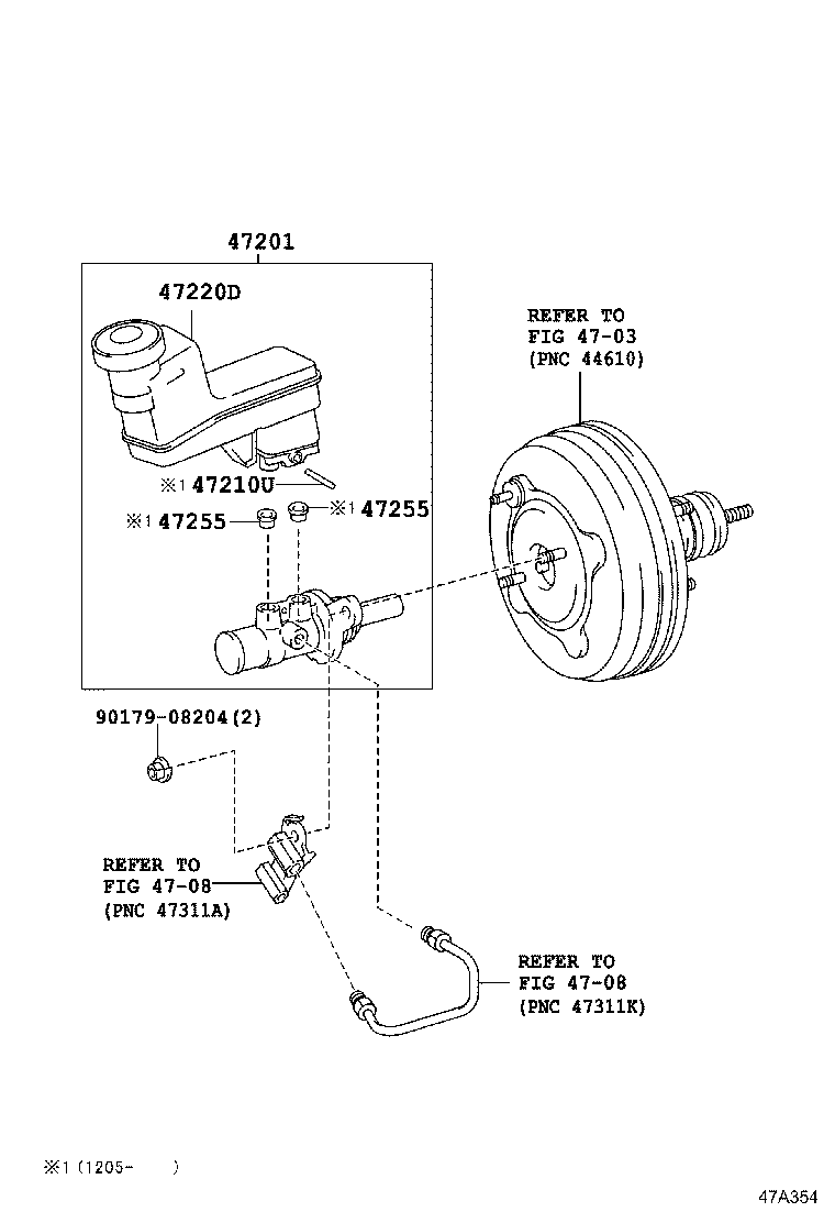Главный тормозной цилиндр с бачком для Тойота Венза 2008-2012