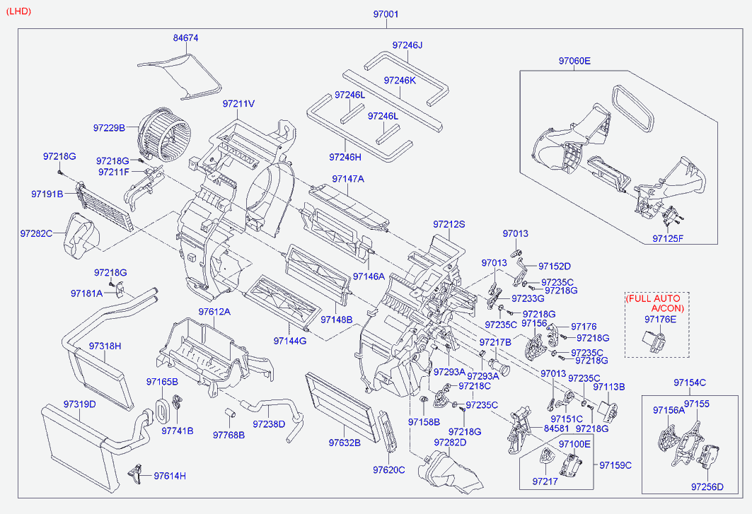 Отопитель салона в сборе для Хендай i20 2008-2012