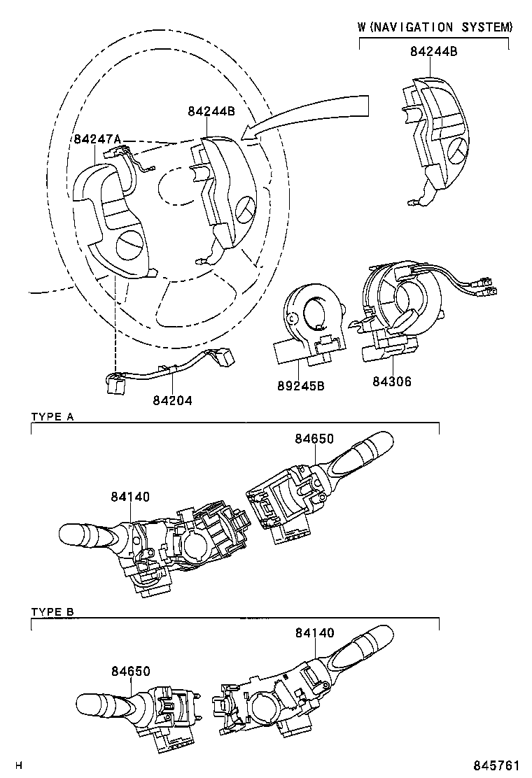 Контактная группа руля для Тойота Приус 2005-2011