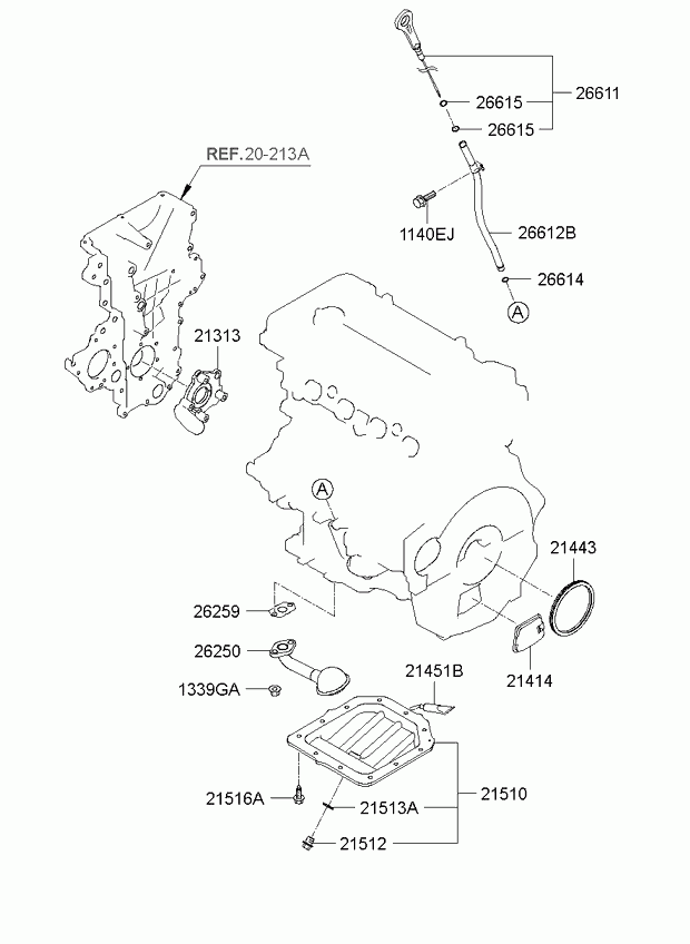 Поддон масляный для Киа Сид 2006-2010