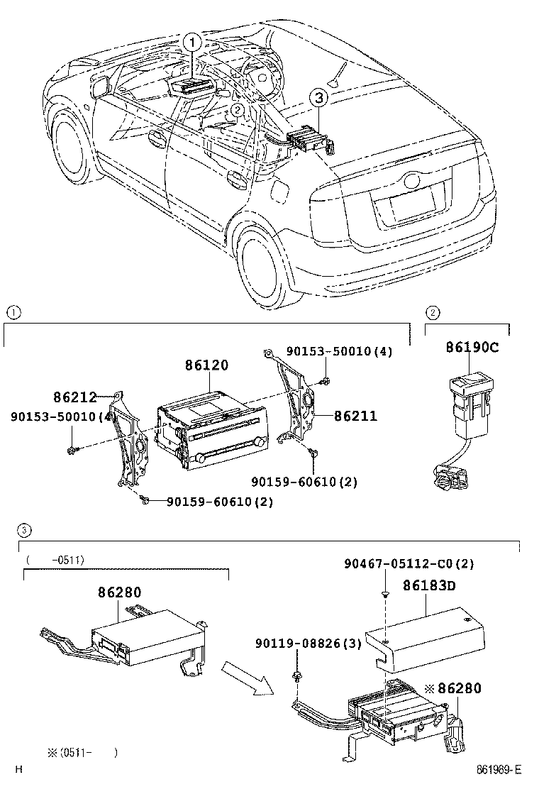 Авто-магнитола для Тойота Приус 2005-2011