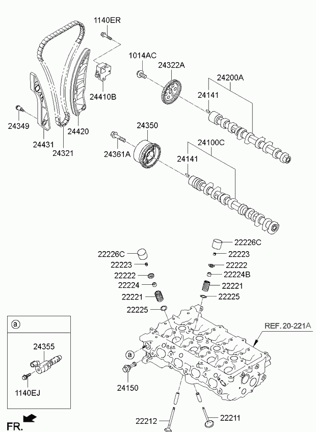 Натяжитель цепи ГРМ для Киа Сид 2006-2010