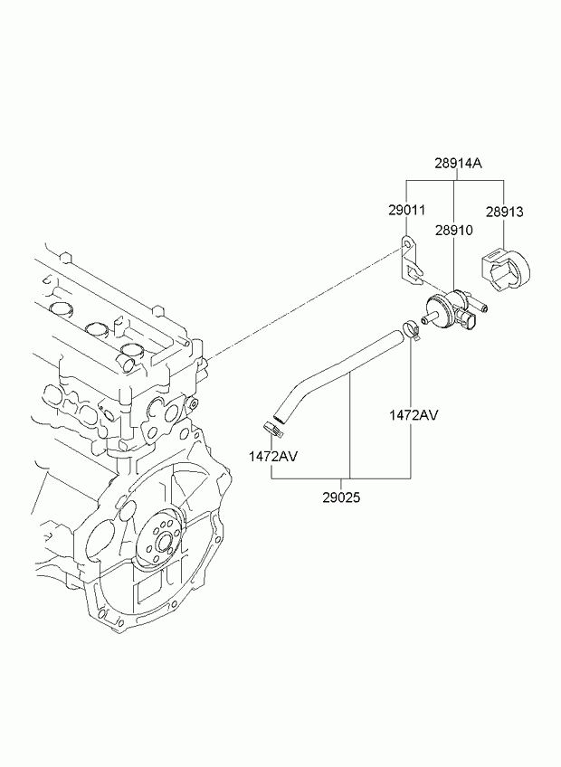 Клапан контроля давления топлива для Киа Сид 2006-2010