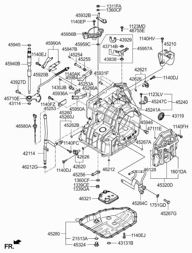 Корпус АКПП для Киа Сид 2006-2010