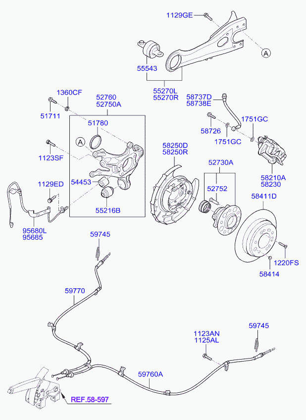 Ступица задняя для Киа Сид 2006-2010