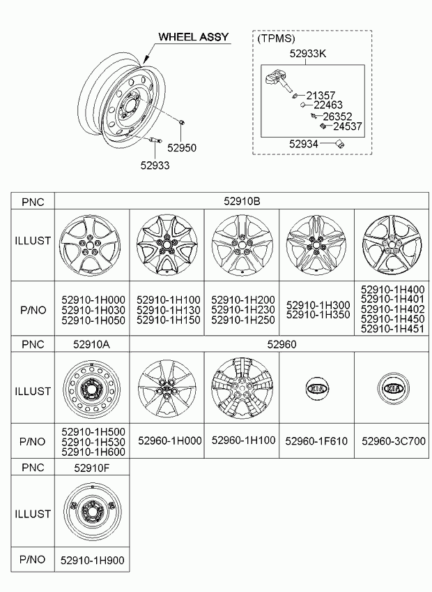 Диск литой для Киа Сид 2006-2010