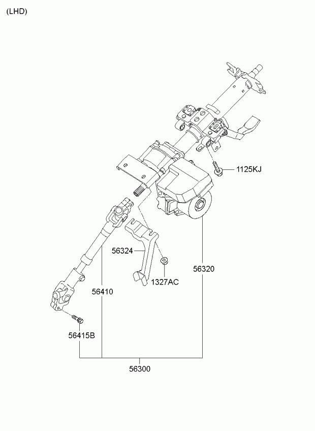 Рулевой вал для Киа Сид 2006-2010