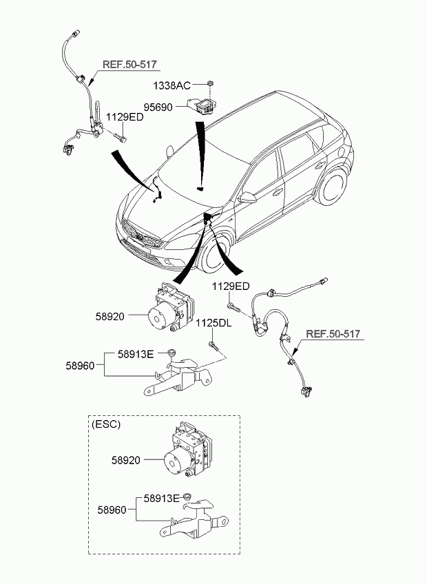 Гидроблок АБС для Киа Сид 2006-2010