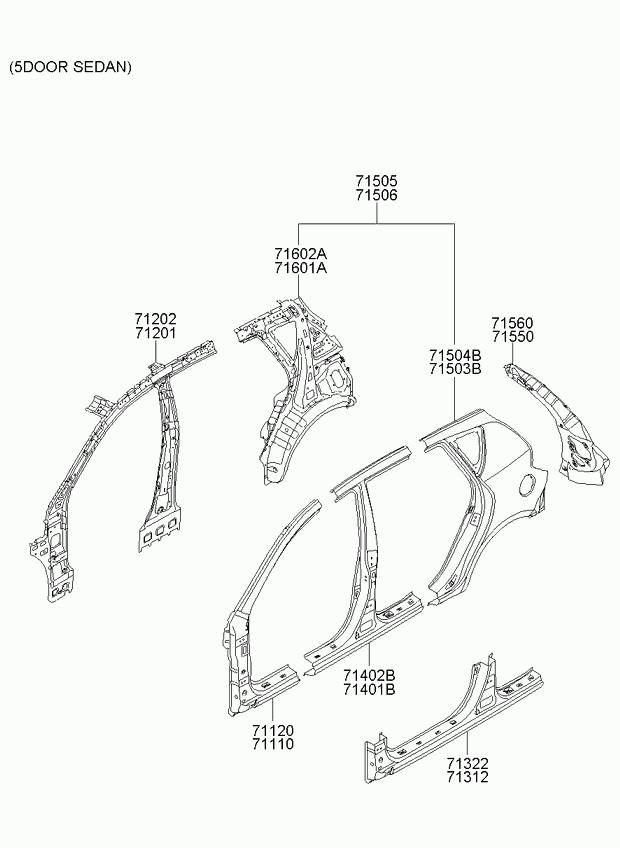 Крыло заднее правое для Киа Сид 2006-2010