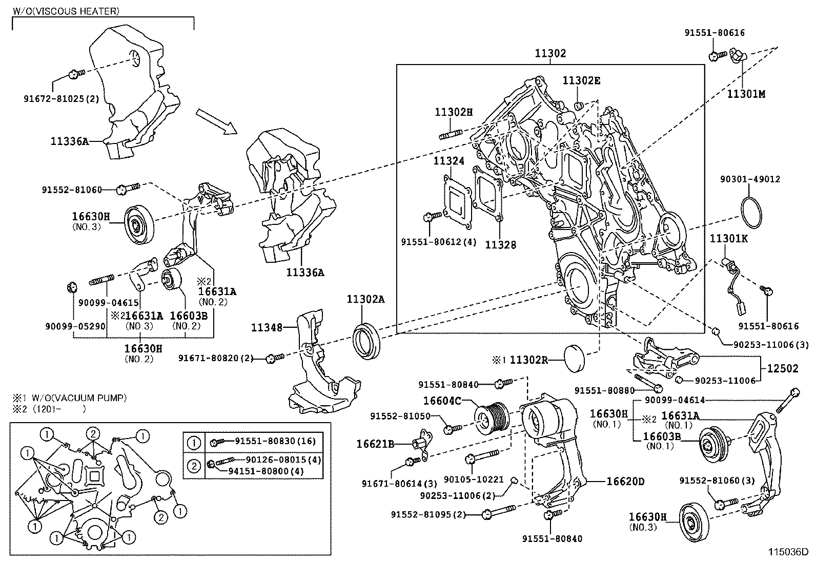 Крышка ГРМ для Тойота Ленд Крузер 2015-2018