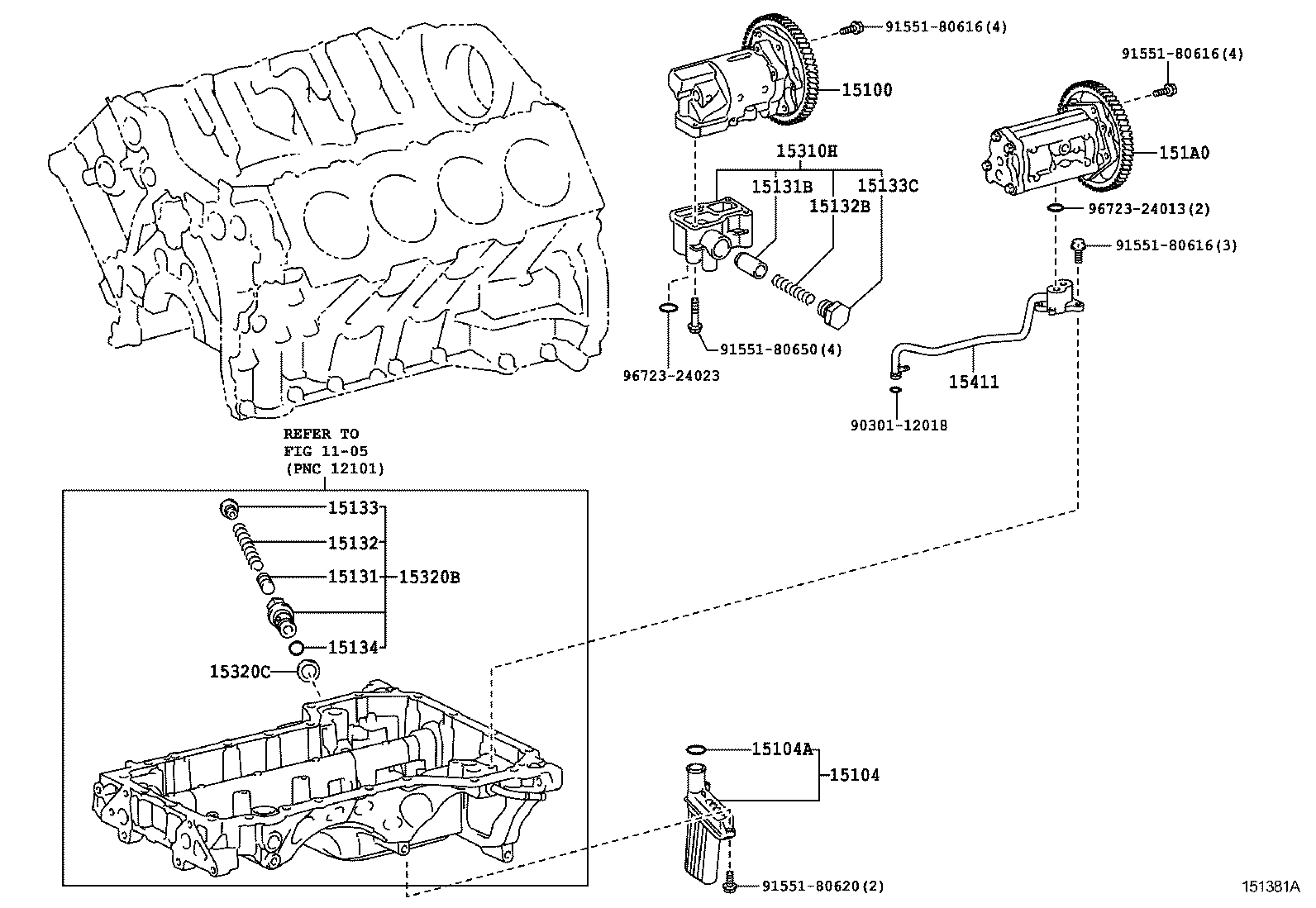 Масляный насос для Тойота Ленд Крузер 2015-2018