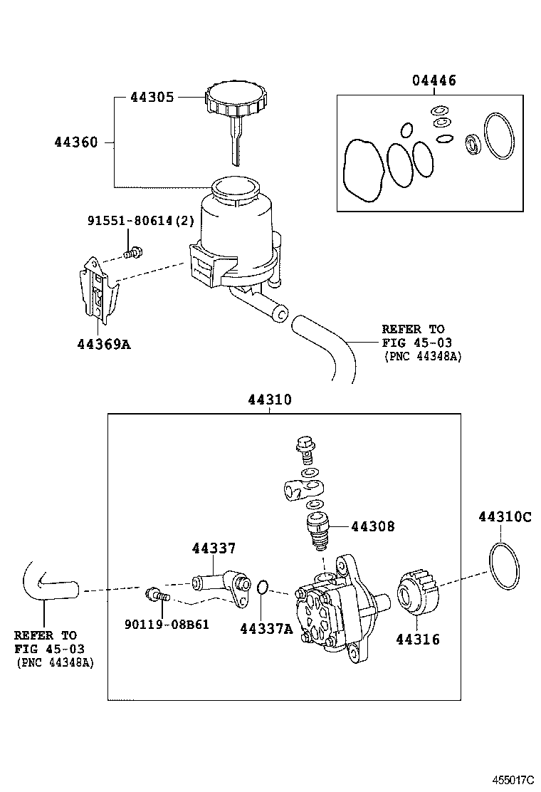 Насос ГУР для Тойота Ленд Крузер 2015-2018