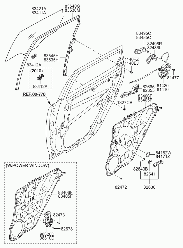 Мотор стеклоподъемника заднего левого для Киа Сид 2006-2010