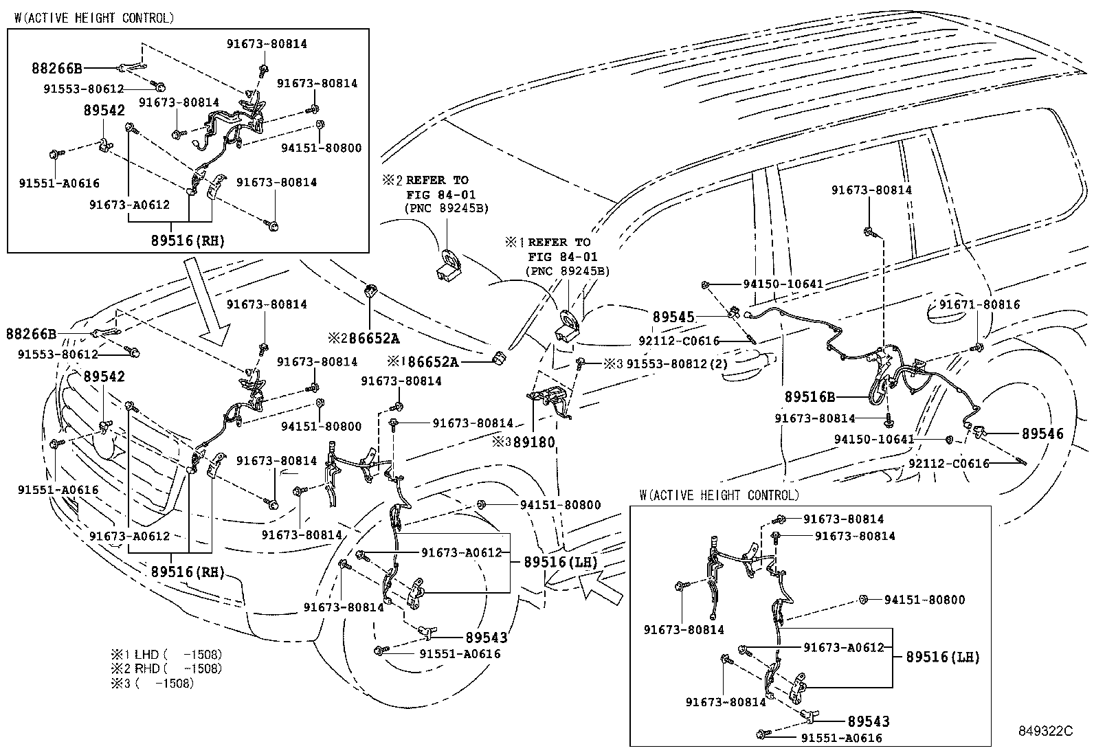 Датчик АБС передний правый для Тойота Ленд Крузер 2015-2018