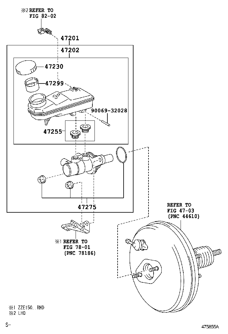 Вакуумный усилитель тормозов для Тойота Аурис 2006-2010