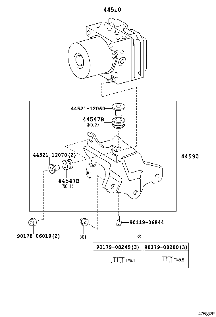 Блок АБС для Тойота Аурис 2006-2010