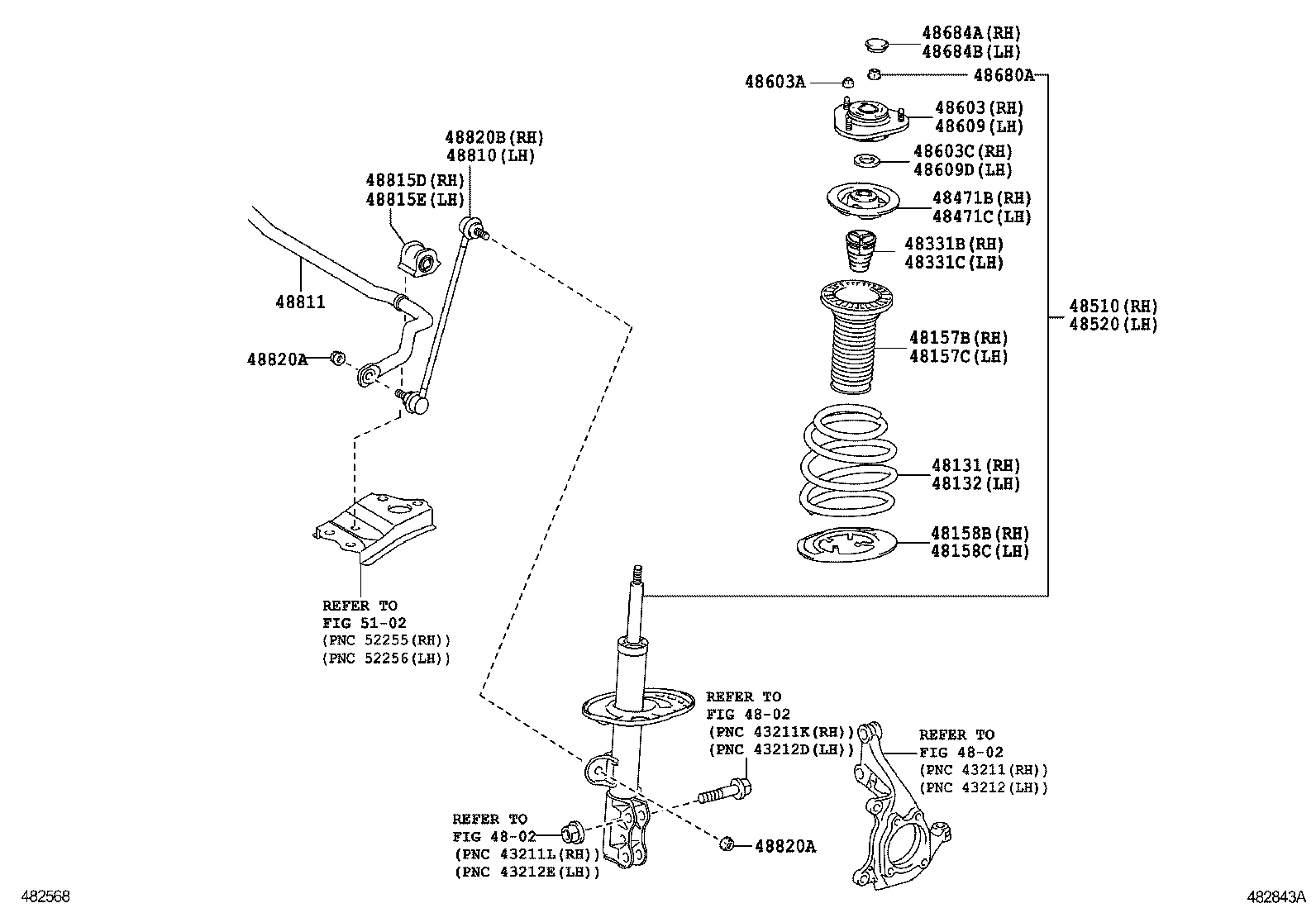 Стабилизатор передний для Тойота Аурис 2006-2010
