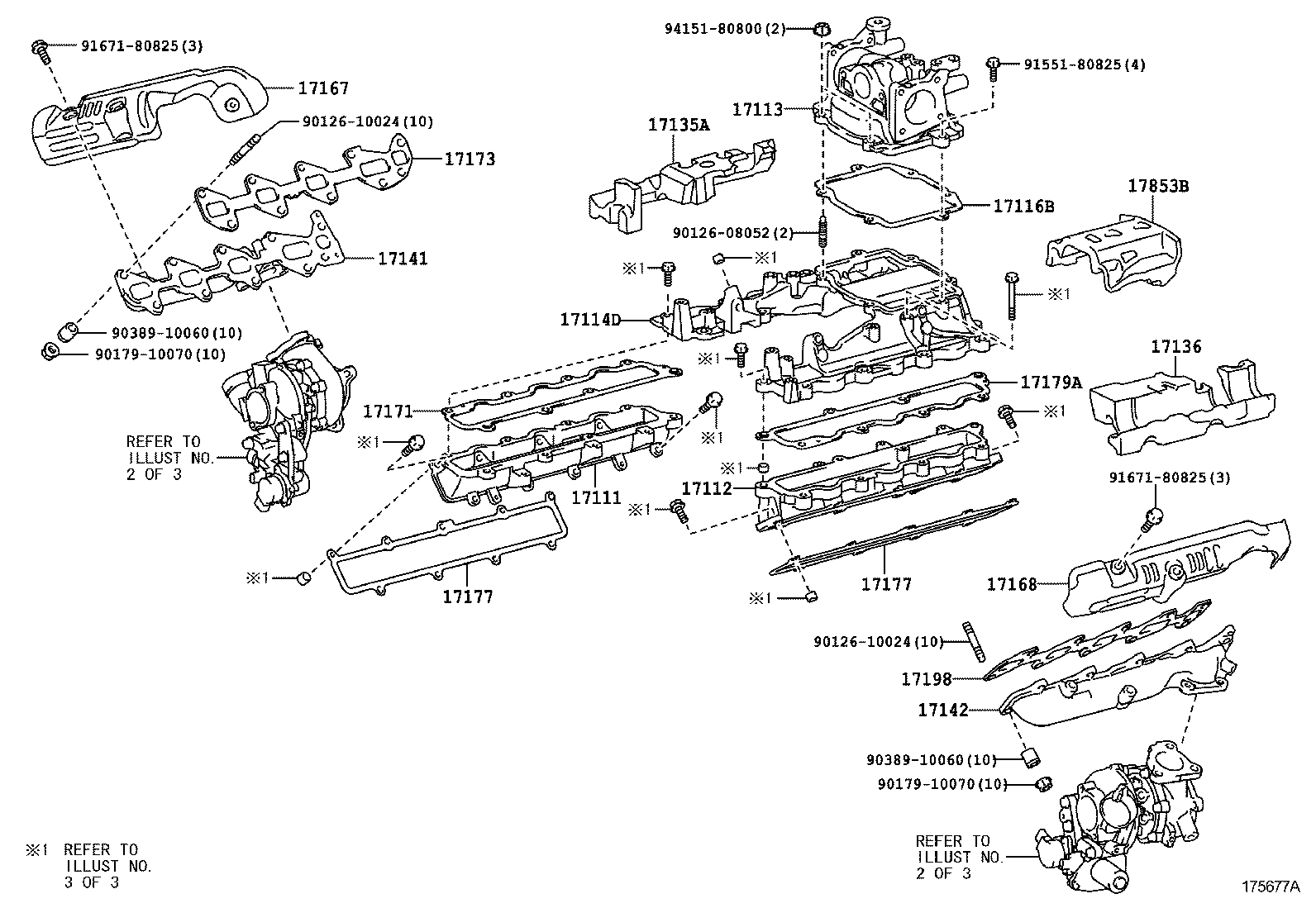 Коллектор впускной для Тойота Ленд Крузер 2007-2012