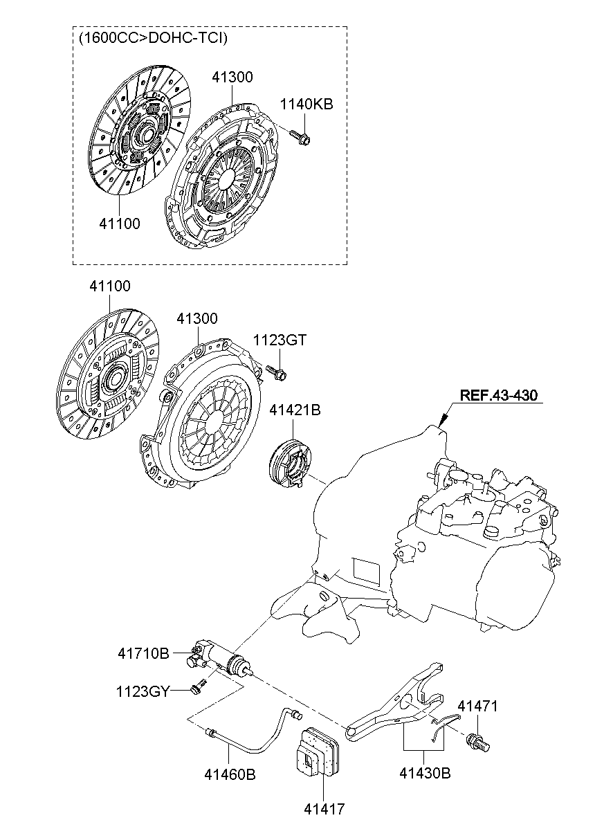 Диск сцепления для Киа Соул 2008-2011