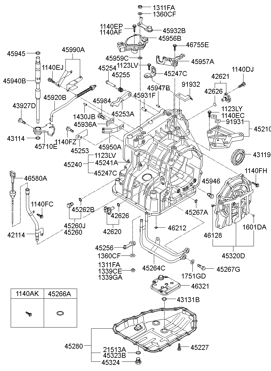 Корпус АКПП для Киа Соул 2008-2011