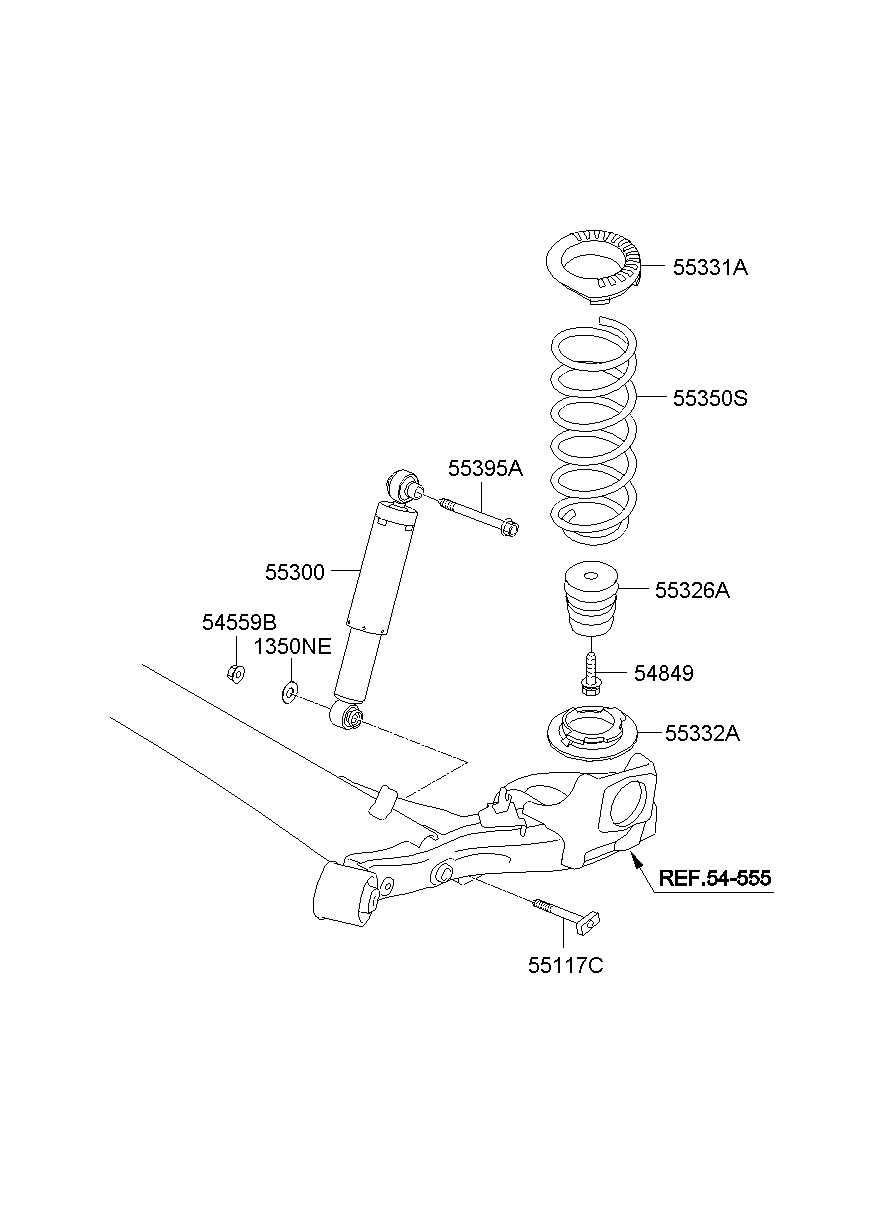 Пружина задняя для Киа Соул 2008-2011