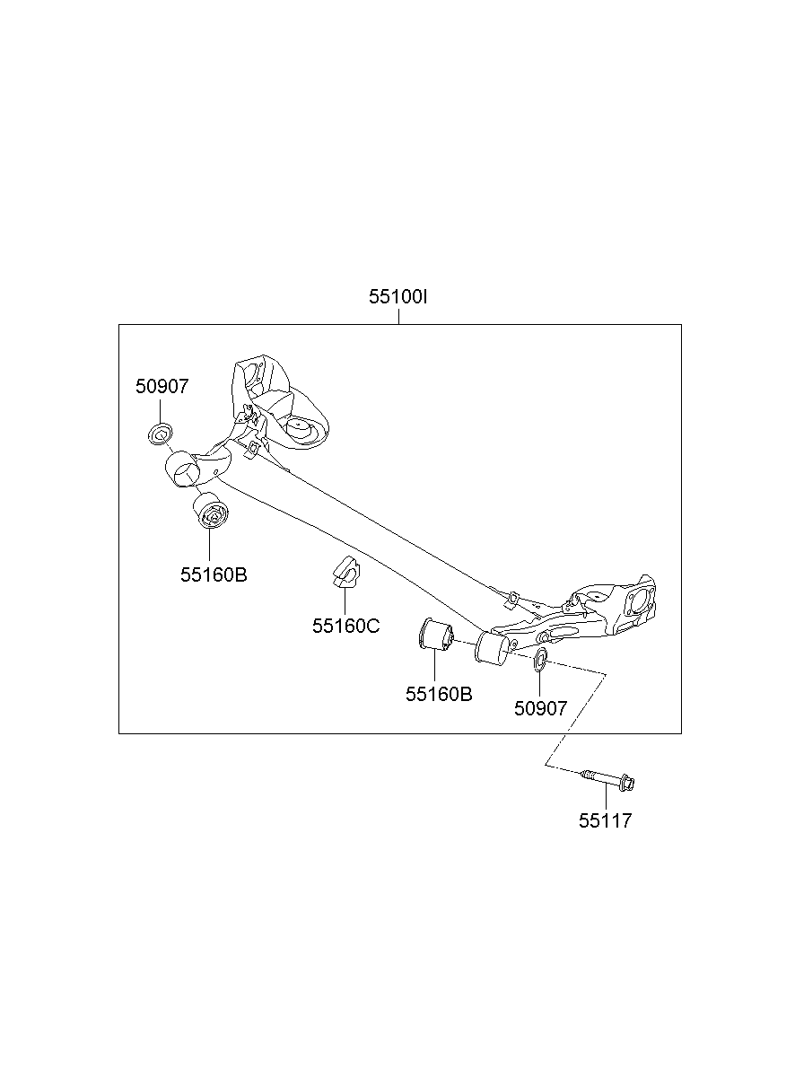 Балка задняя для Киа Соул 2008-2011
