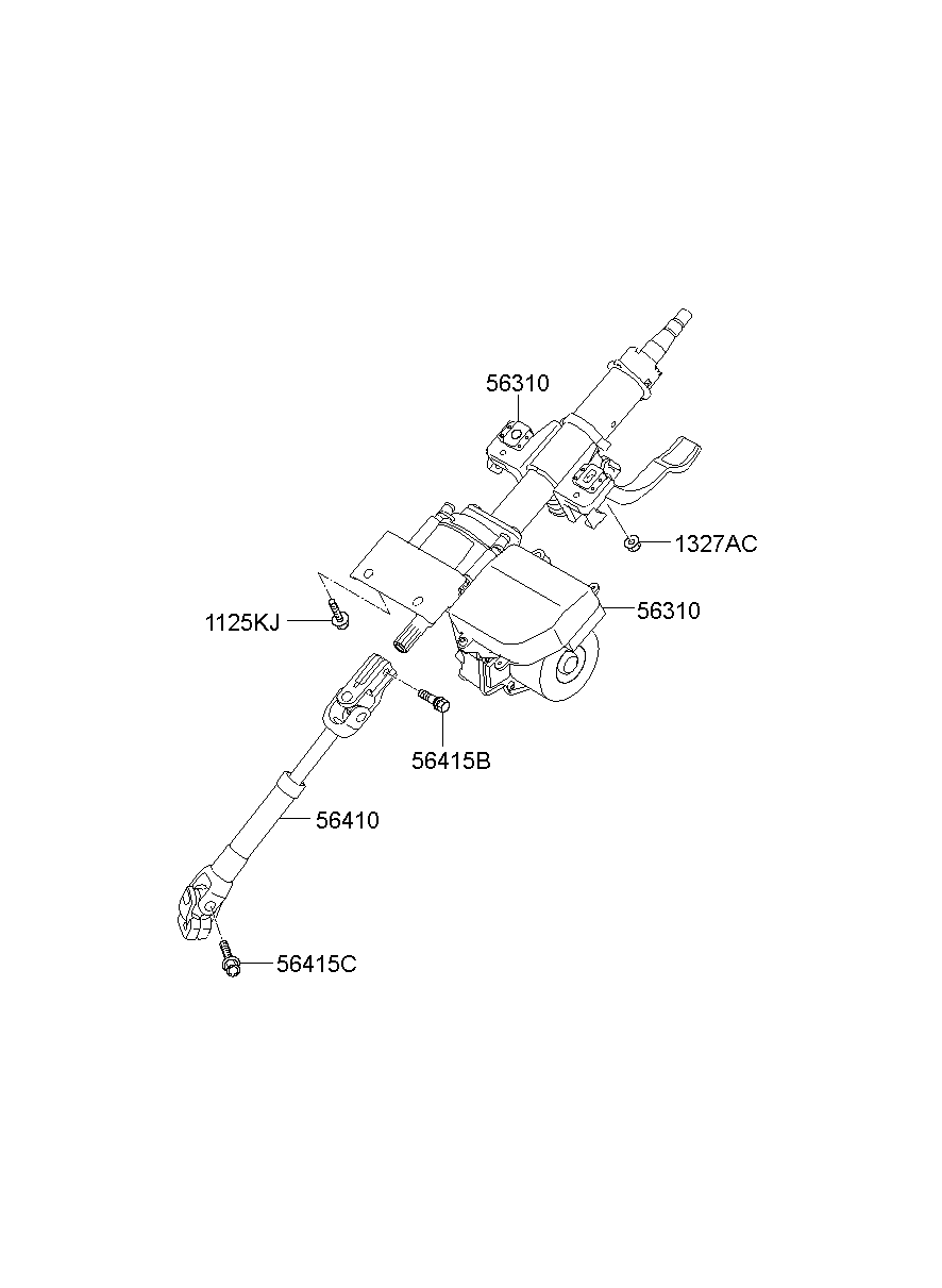 Рулевой вал для Киа Соул 2008-2011