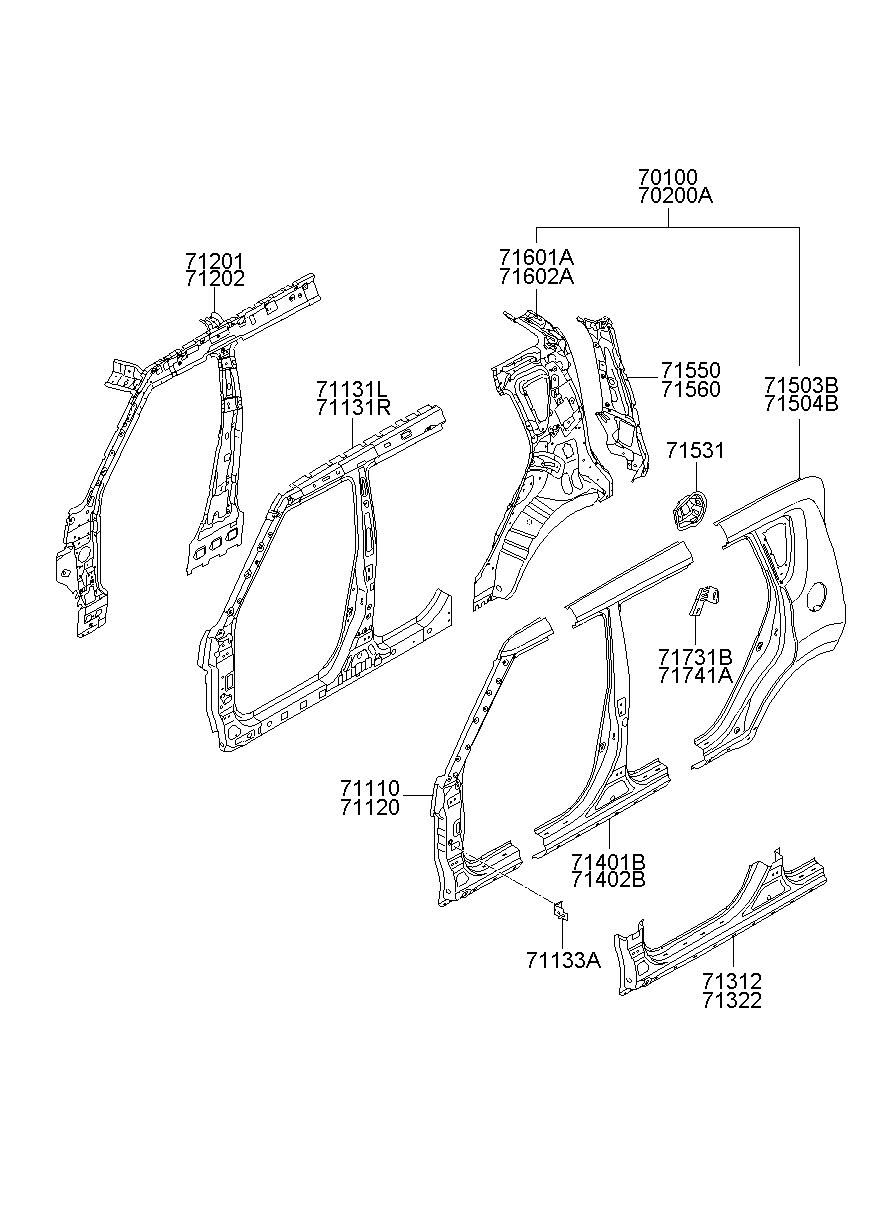 Крыло заднее правое для Киа Соул 2008-2011