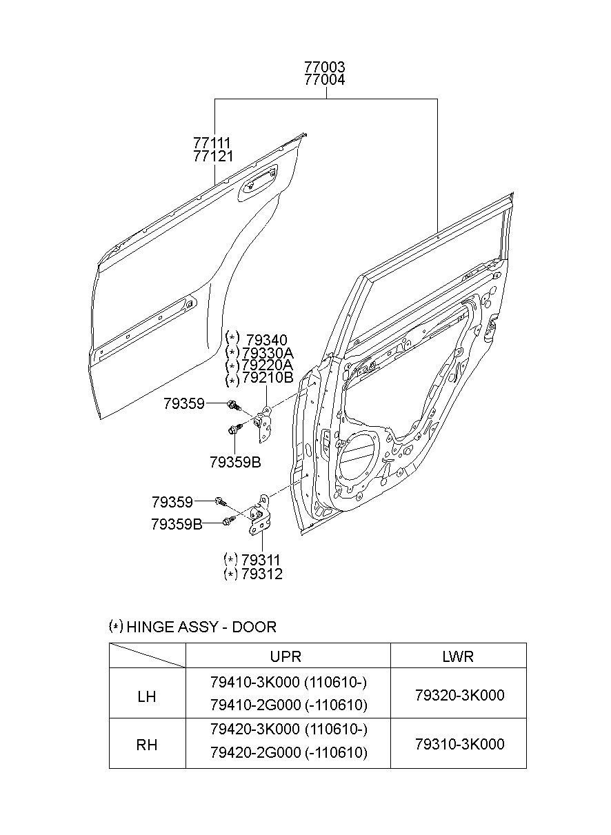 Дверь передняя левая для Киа Соул 2008-2011