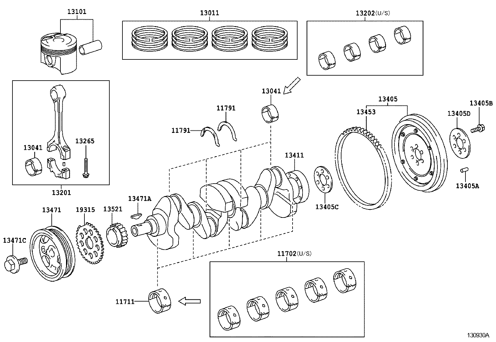 Маховик для Тойота Ярис 2005-2009