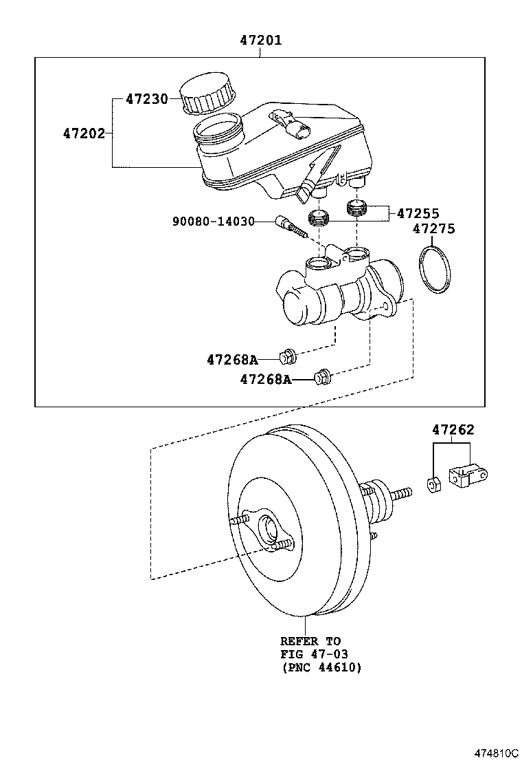 Вакуумный усилитель тормозов для Тойота Ярис 2005-2009