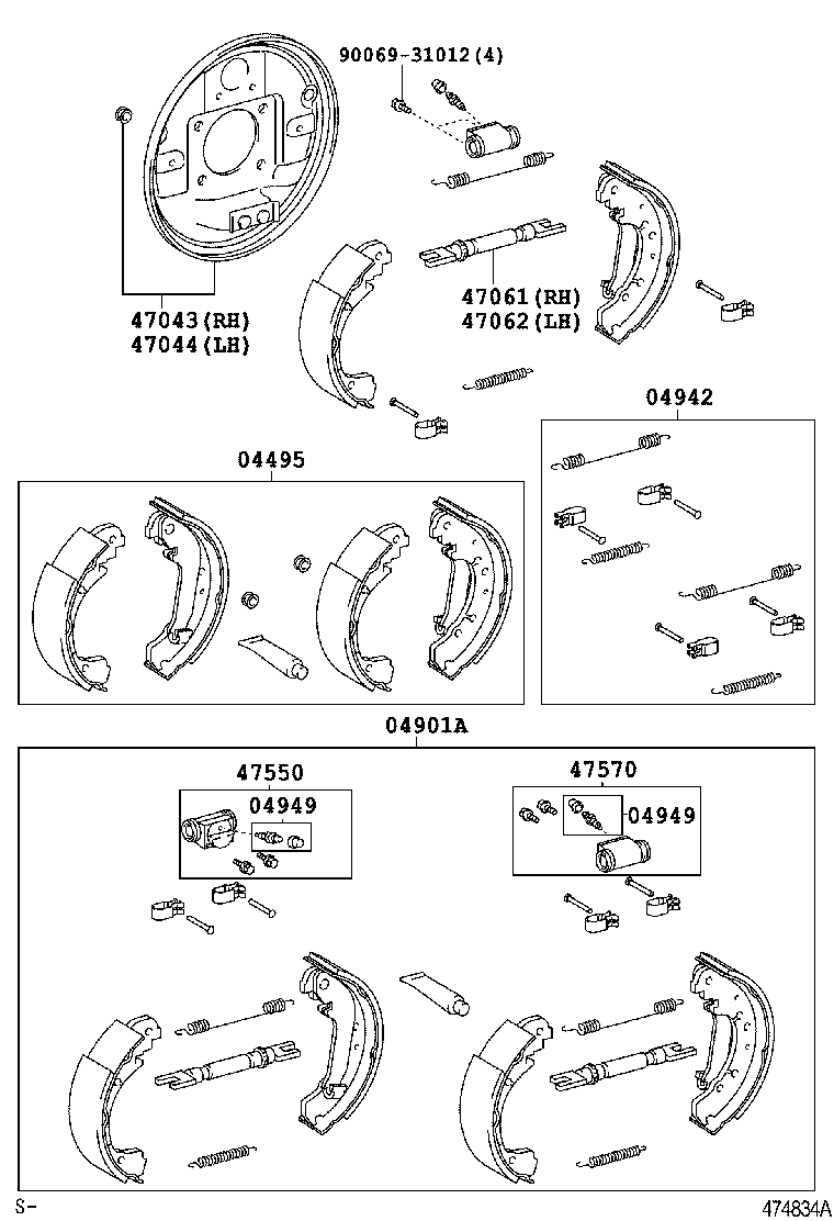 Цилиндр тормозной задний для Тойота Ярис 2005-2009