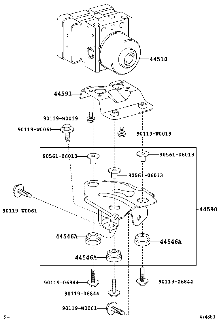 Блок АБС для Тойота Ярис 2005-2009