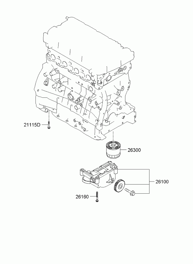 Фильтр масляный для Киа Спортейдж 2010-2014