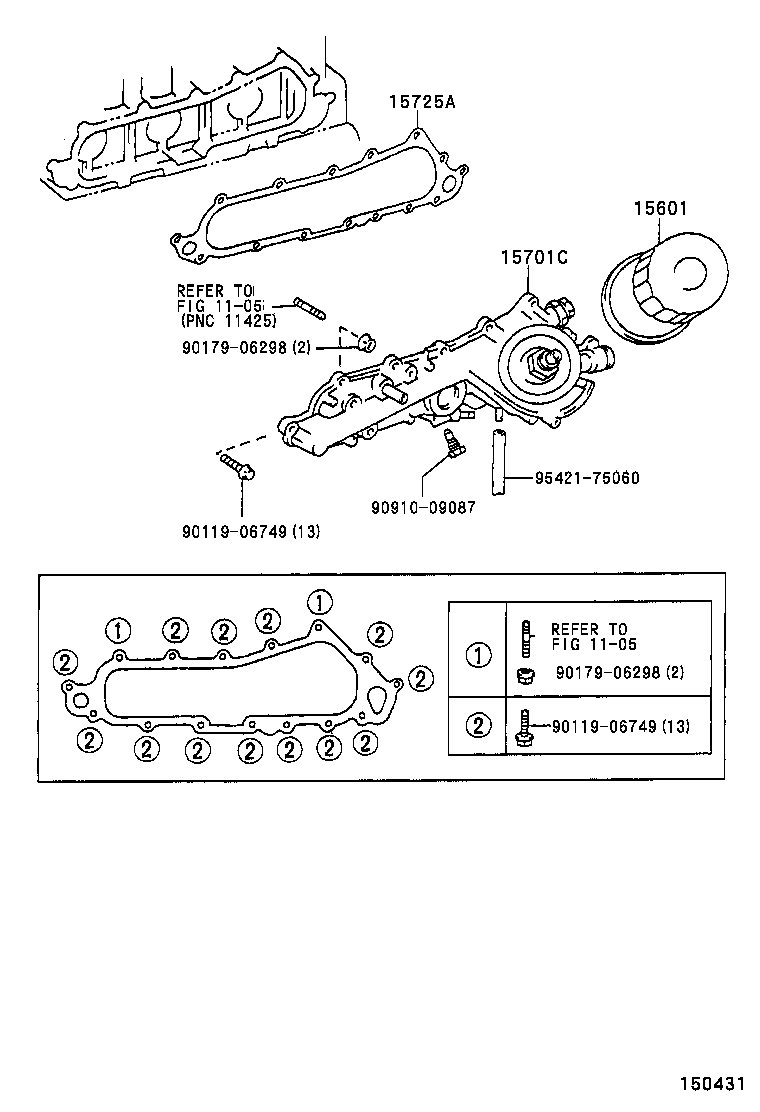 Масляный фильтр для Тойота Ленд Крузер Прадо 1999-2002