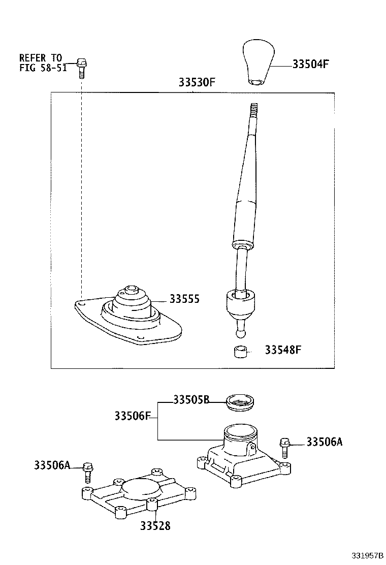 Рычаг переключения скоростей для Тойота Ленд Крузер 2005-2007