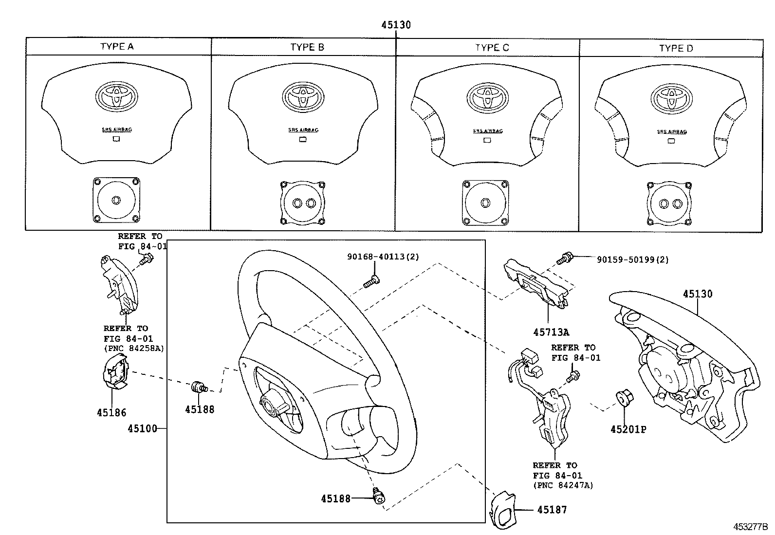 Подушка безопасности водителя для Тойота Ленд Крузер 2005-2007