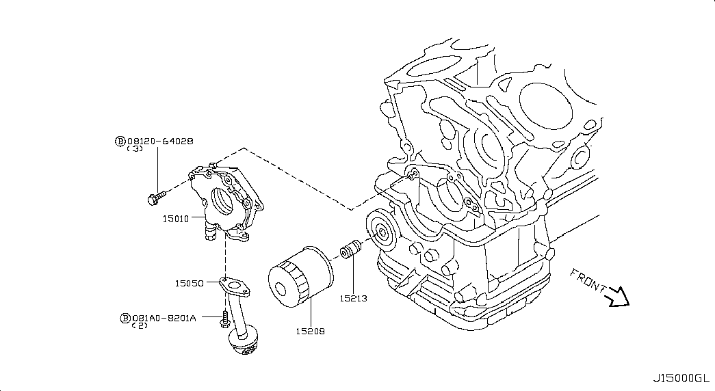 Масляный фильтр для Ниссан Теана 2005-2008