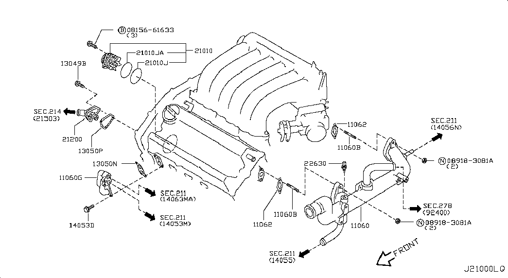 Помпа водяная для Ниссан Теана 2005-2008