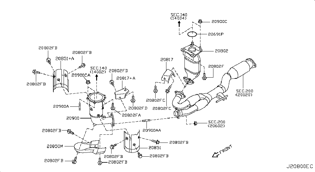 Катализатор для Ниссан Теана 2005-2008