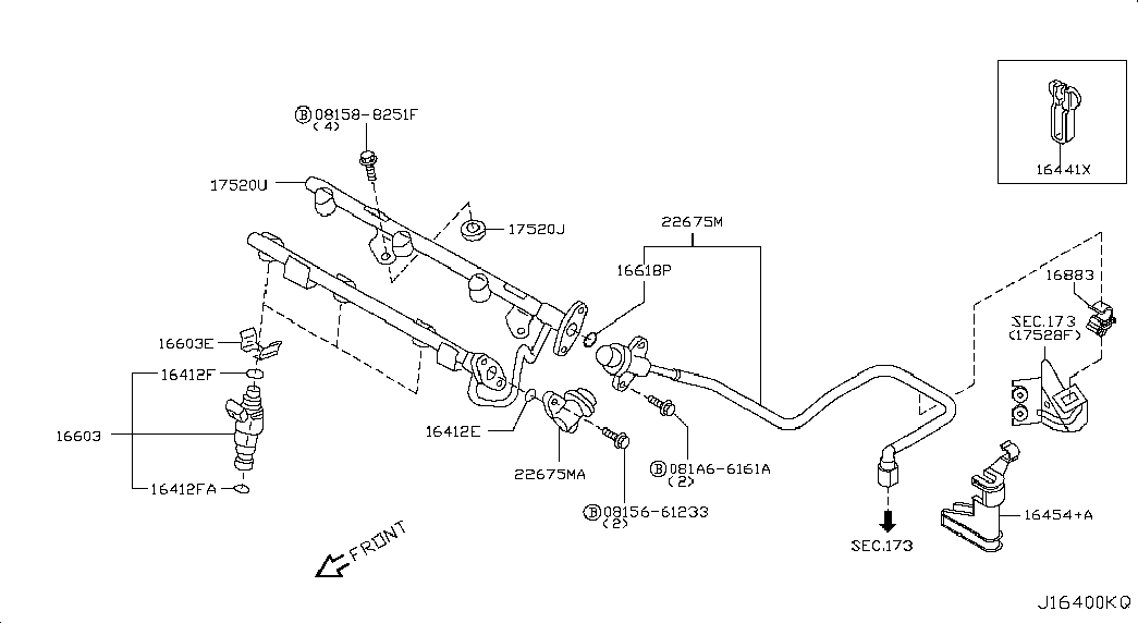 Топливная форсунка для Ниссан Теана 2005-2008