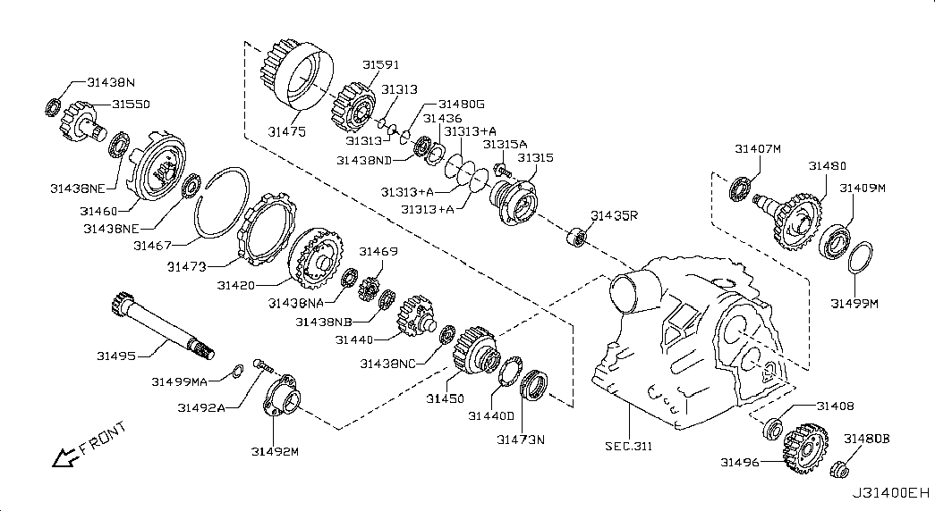 Муфта АКПП для Ниссан Теана 2005-2008